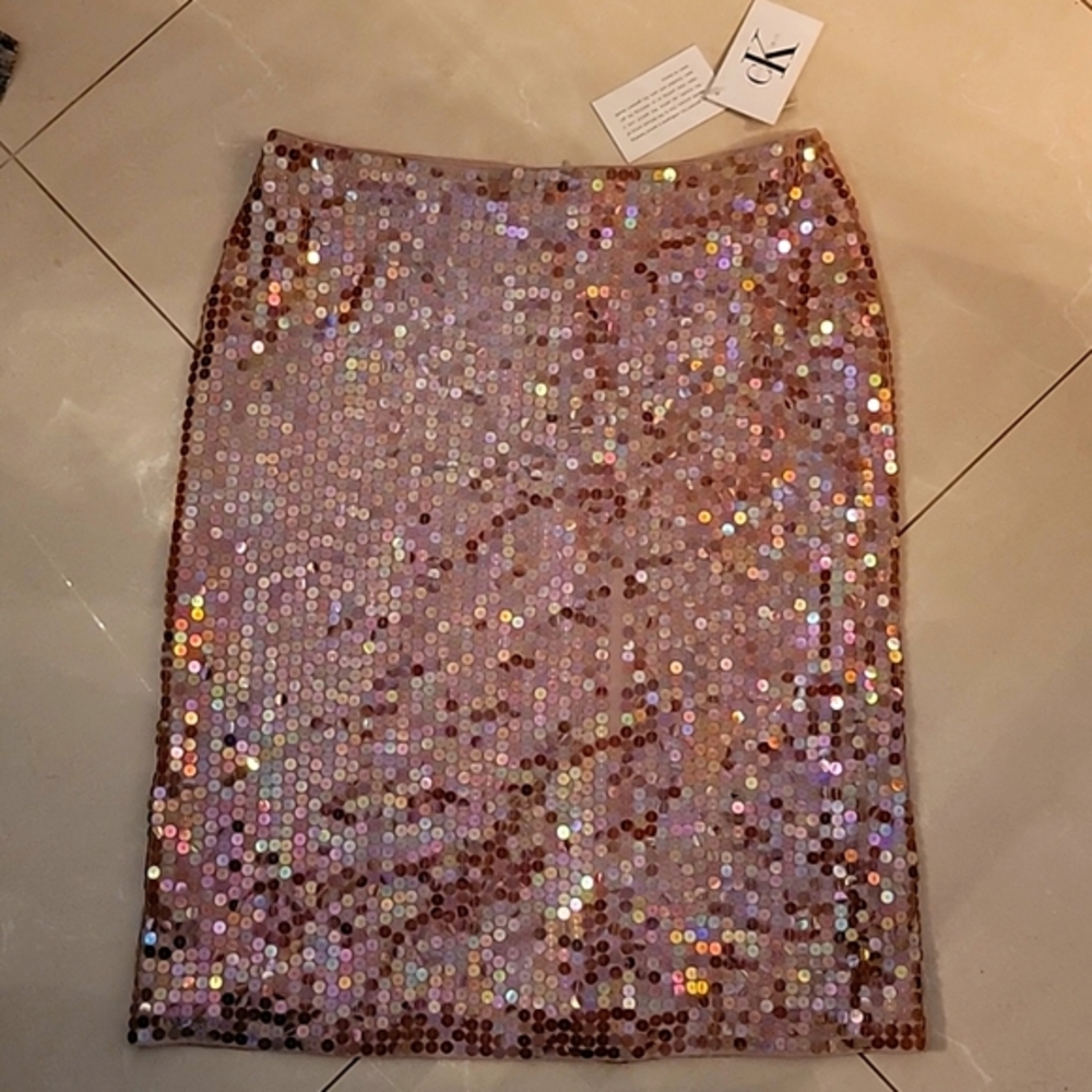 Calvin Klein Vintage Sequin pencil skirt